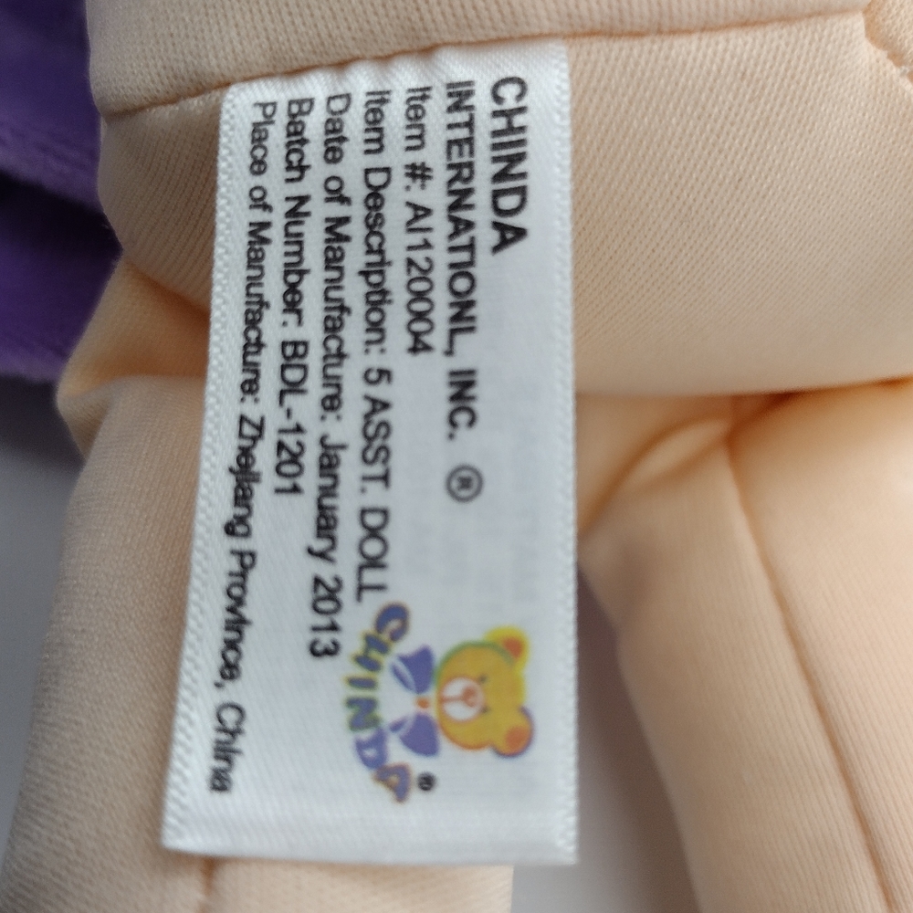 Cute doll with purple dress - Picture 3 of 3